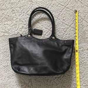 Coach black tote bag